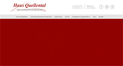 Desktop Screenshot of haus-quellental.de