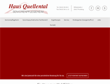 Tablet Screenshot of haus-quellental.de